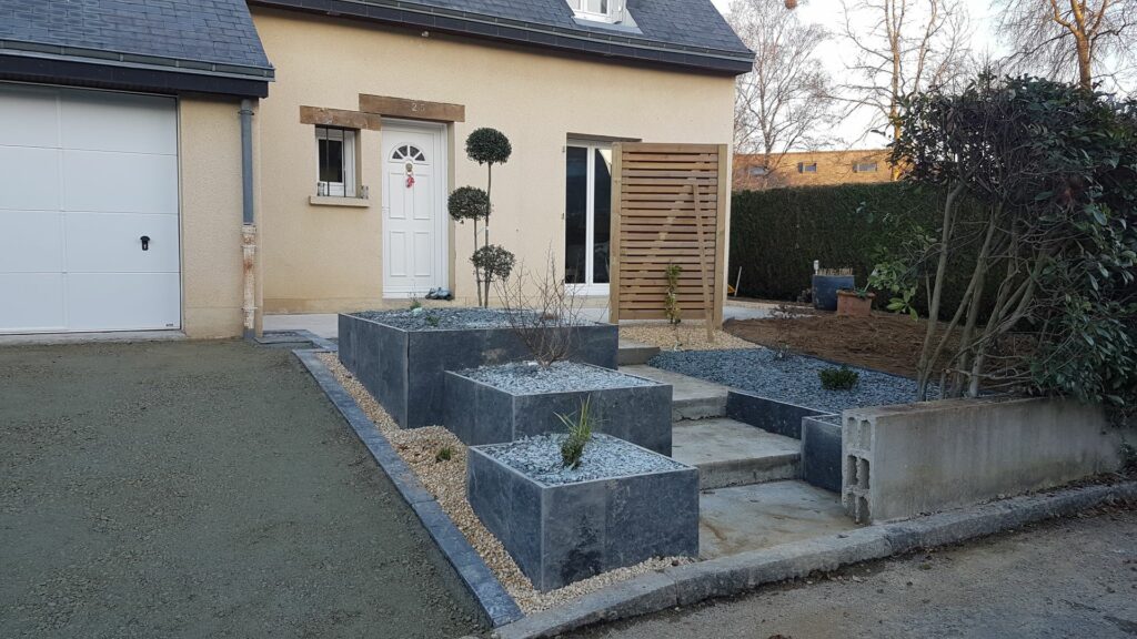 Beslou Paysage Paysagiste Cesson Sevigne Bac En Palis D Ardoise
