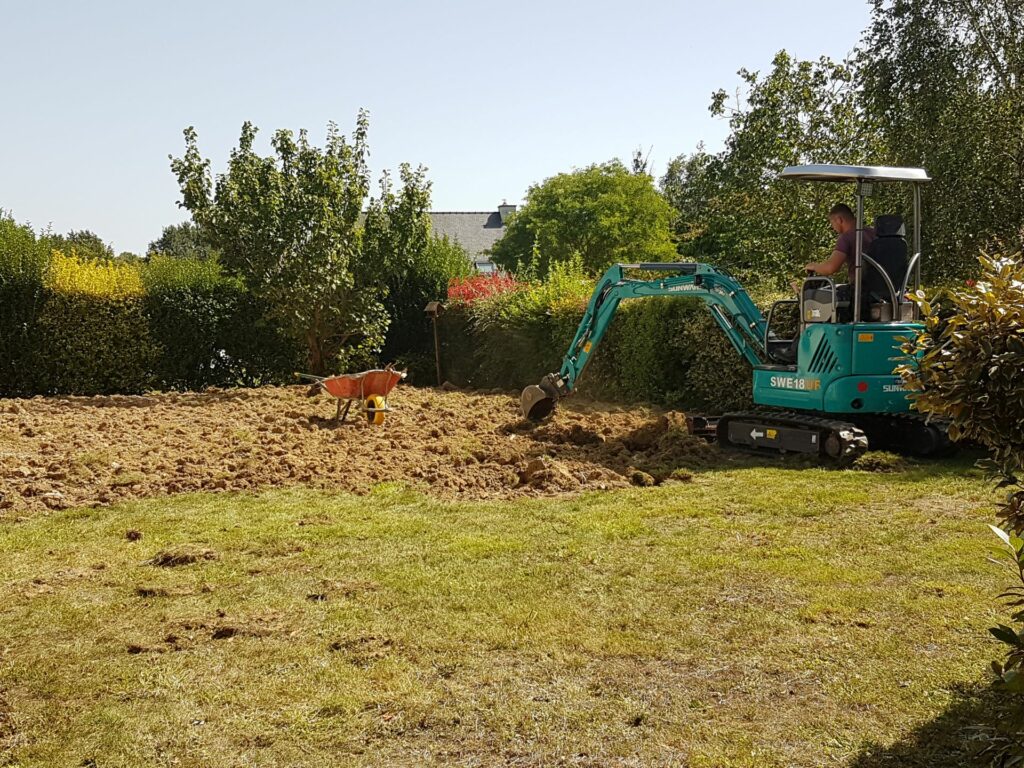Beslou Paysage Paysagiste Cesson Sevigne Preparation Du Terrain